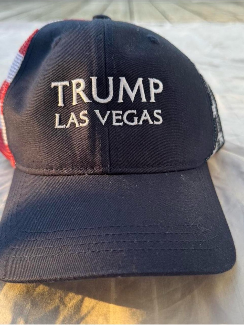 Head Navy and White Trump Las Vegas Mesh-Back Cap